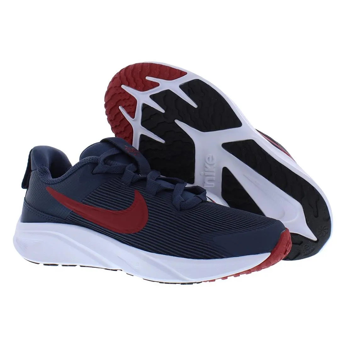 Nike Star Runner 4 Next Nature PS Boys Shoes Size 10.5 Color: Thunder Blue/gym - Thunder Blue/Gym Red/Black, Main: Blue