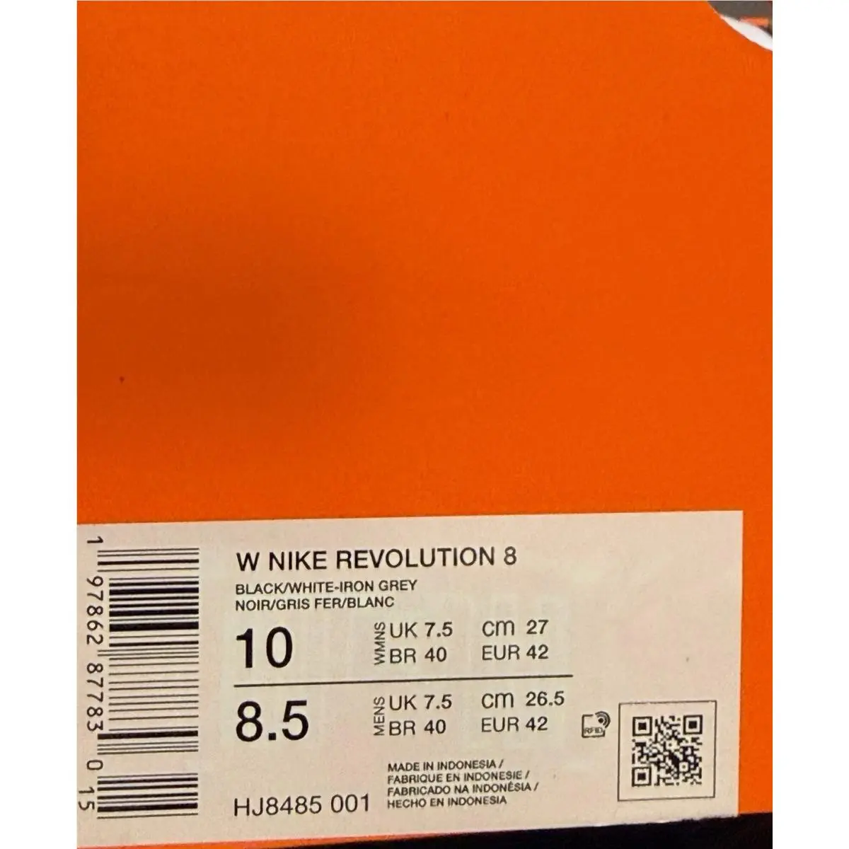 Nike shoes - Nike Revolution - Revolution - black / white 6