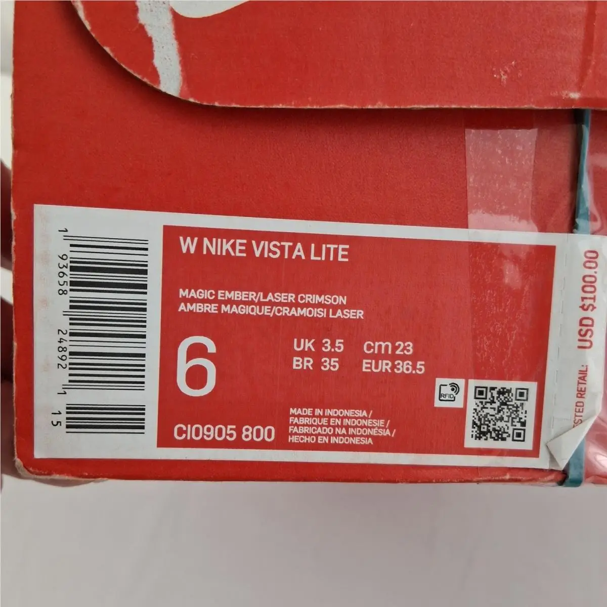 Nike shoes - Nike Vista Lite - Vista Lite - Red 6