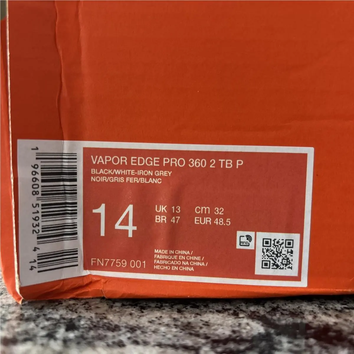 Nike shoes - Nike Vapor Edge - Vapor Edge - Black 4