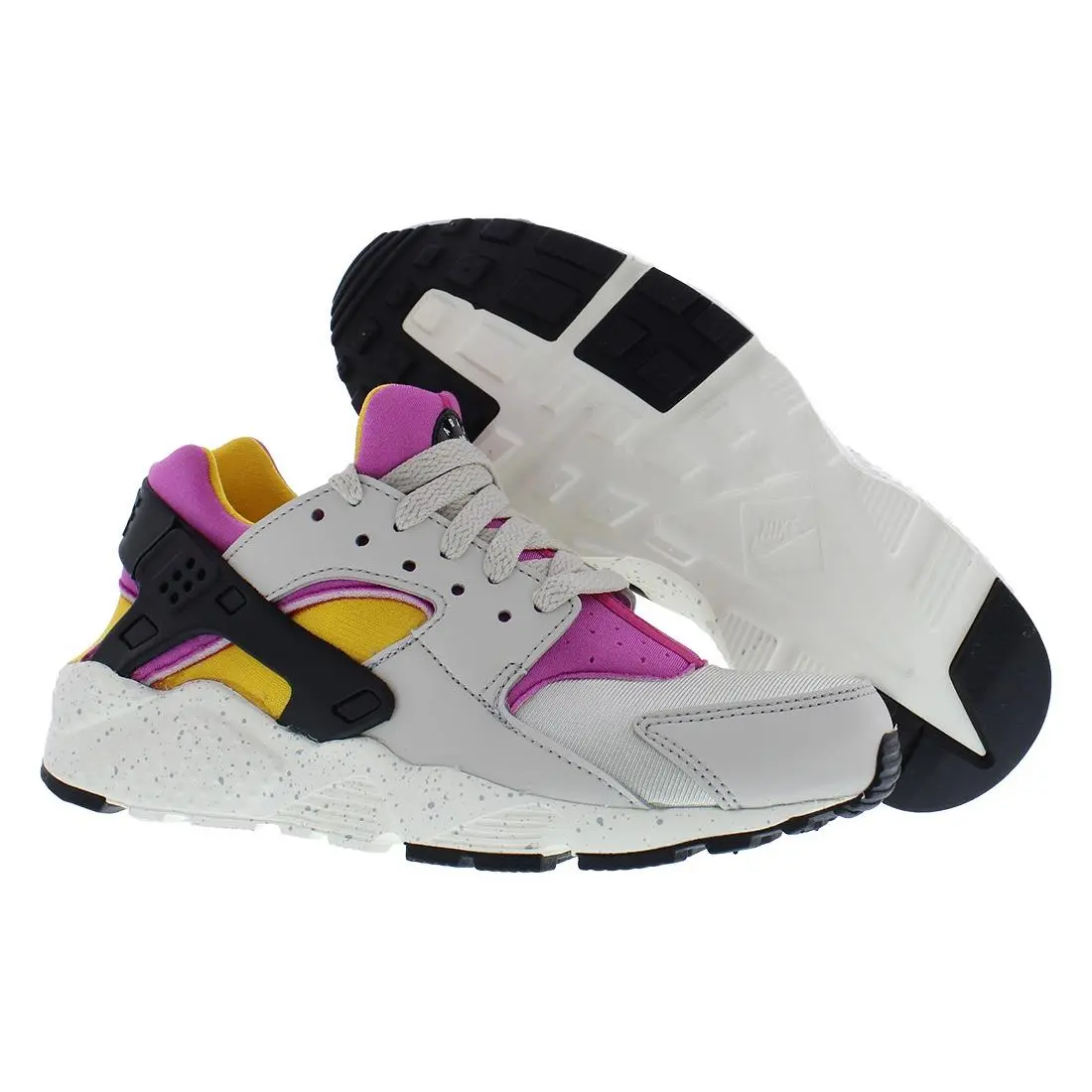 Nike Huarache Run GS Girls Shoes Size 5.5 Color: Light Bone/lethal Pink