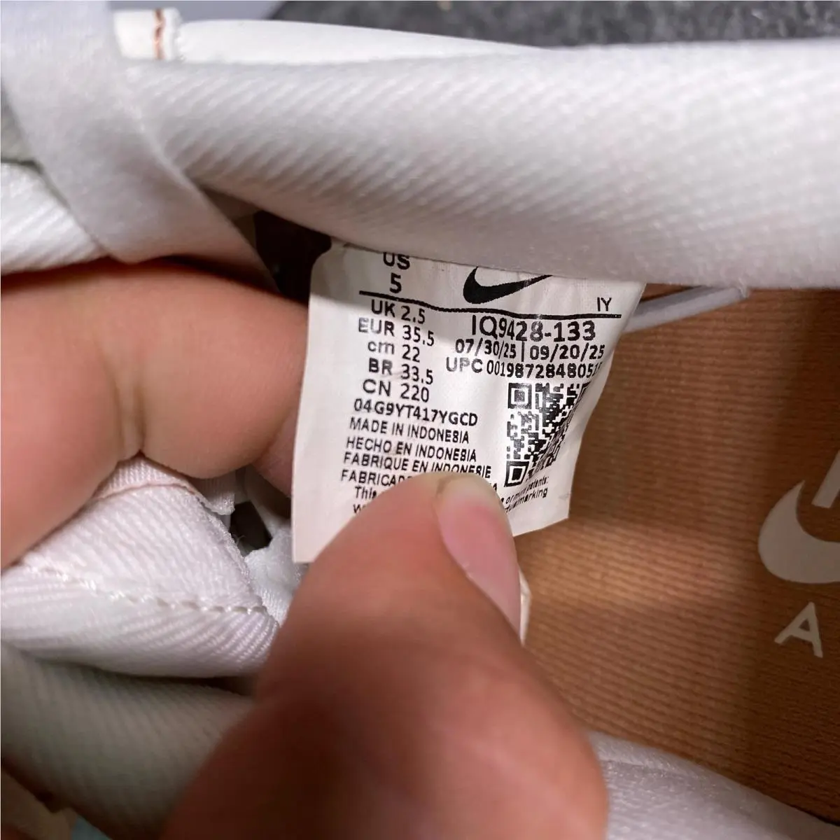 Nike shoes - Nike Air Force 1 `07 - DQ9428-133 - White 5