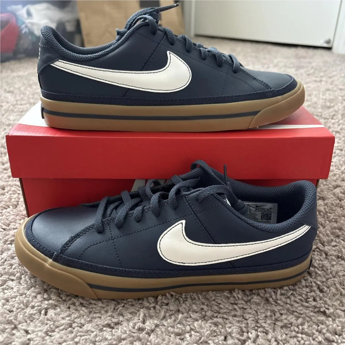 Nike shoes - Nike Court Legacy - Court Legacy - Da5380-401 - Blue-Light Brown Gum 4