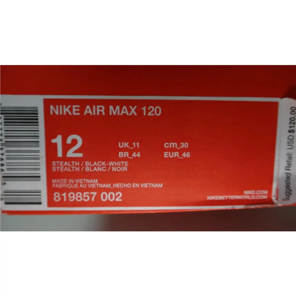 Nike shoes - Nike Air Max 120 - Air Max - 819857-002 - Gray 1