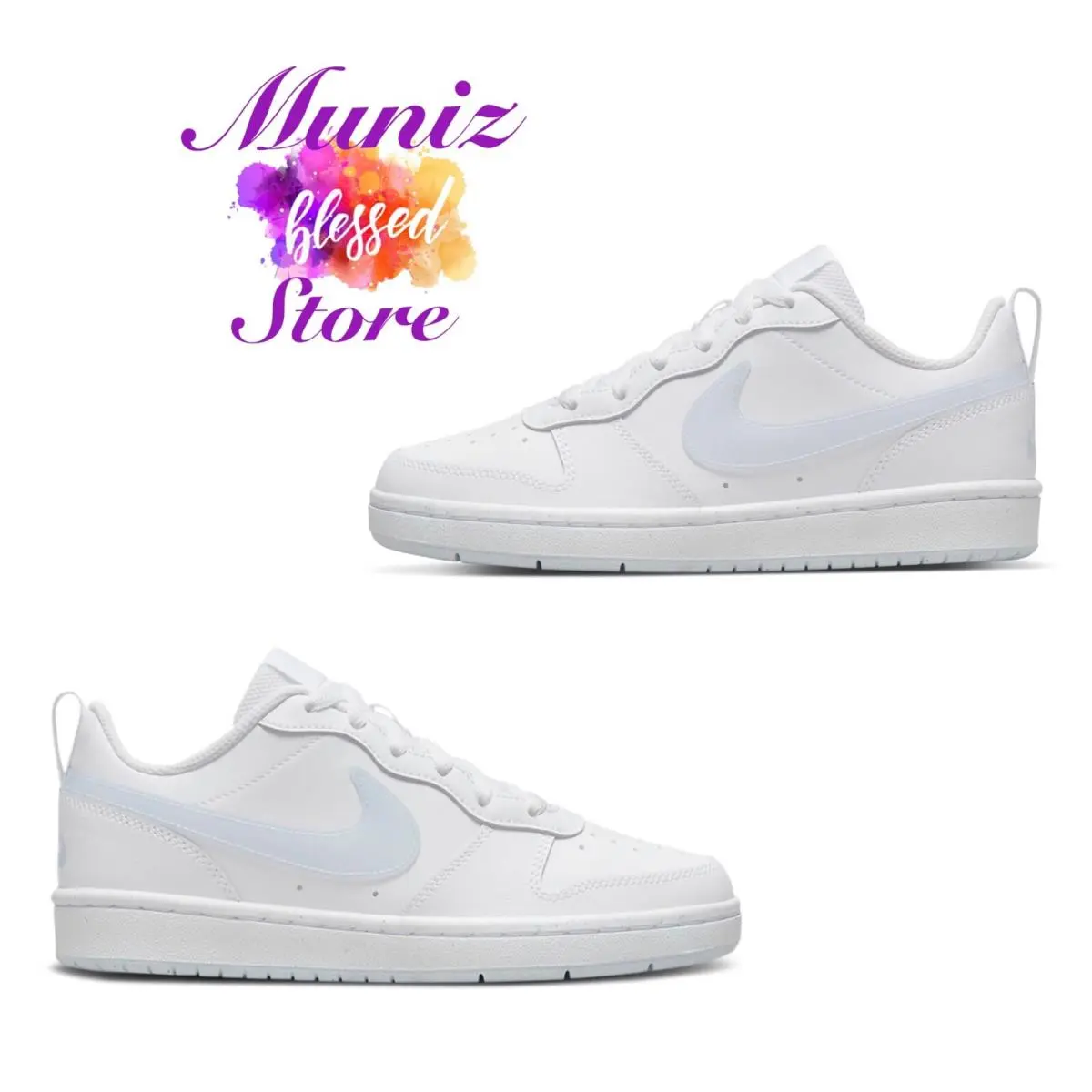 Nike shoes - Nike Court Borough - Court Borough - BQ5448 118 - White/Aura-White 0