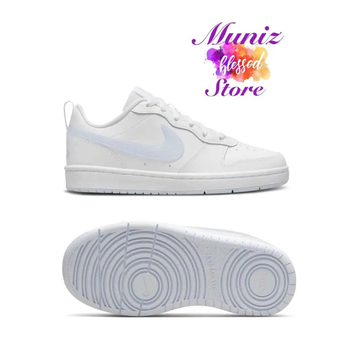 Nike shoes - Nike Court Borough - Court Borough - BQ5448 118 - White/Aura-White 2