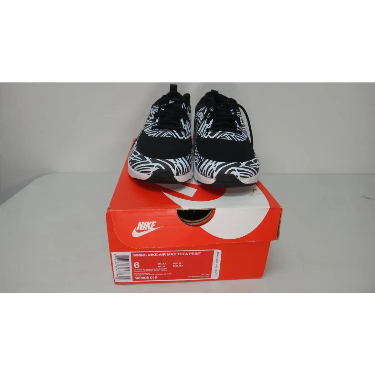 Nike shoes - Nike Air Max Thea - Air Max Thea - 599408-010 - Black/White/Metallic Silver 0