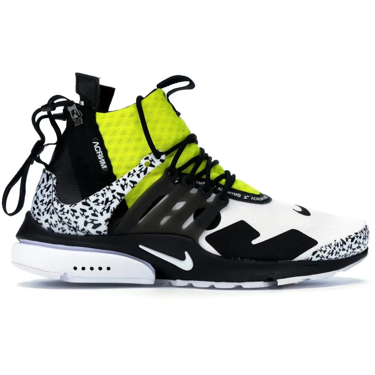 Nike Acronym X Air Presto Big Kids Size 4 Mid White Shoes AH7832-100