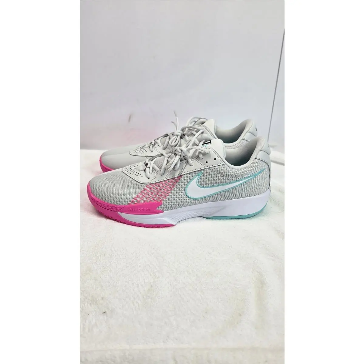 Nike shoes - Nike Air Zoom G.T Cut Academy EP - FB2599 010 - PHOTON DUST/WHITE-PINK BLAST 0