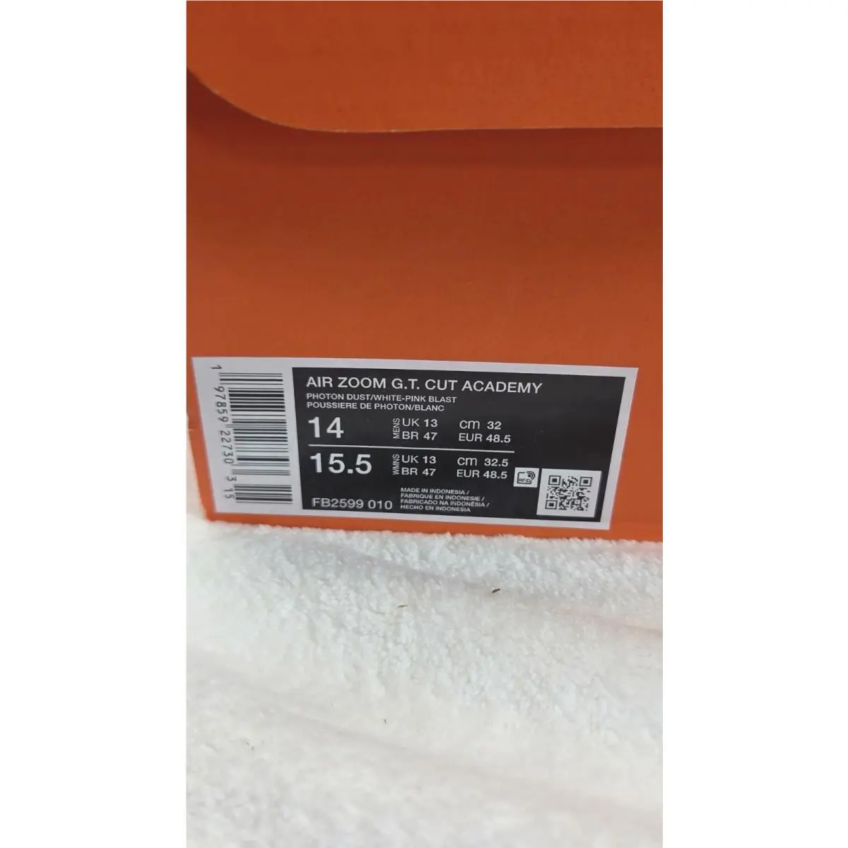 Nike shoes - Nike Air Zoom G.T Cut Academy EP - FB2599 010 - PHOTON DUST/WHITE-PINK BLAST 20