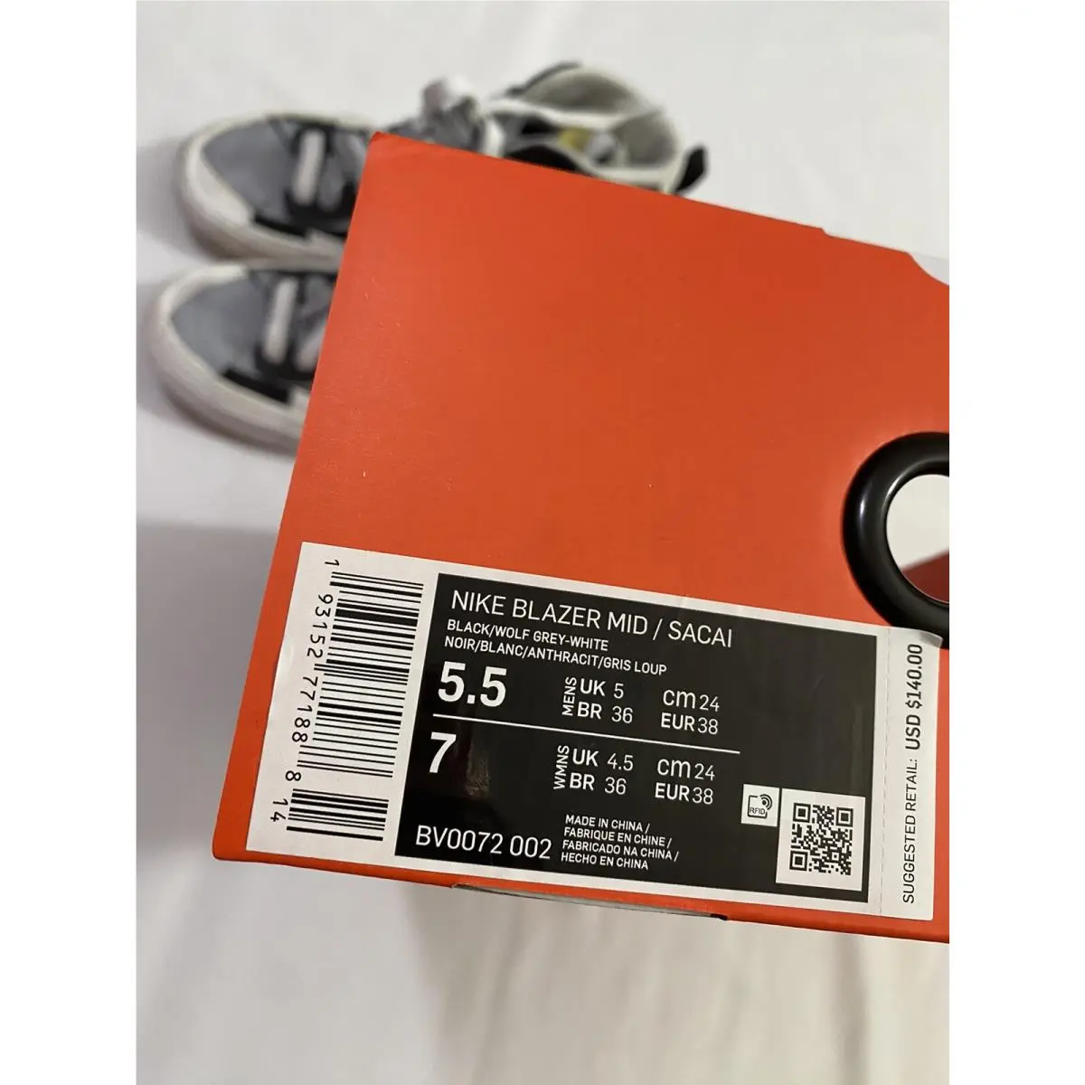 Nike shoes - Nike Blazer - Blazer - BV0072 002 - Gray (UPC: 0193152771888) 7