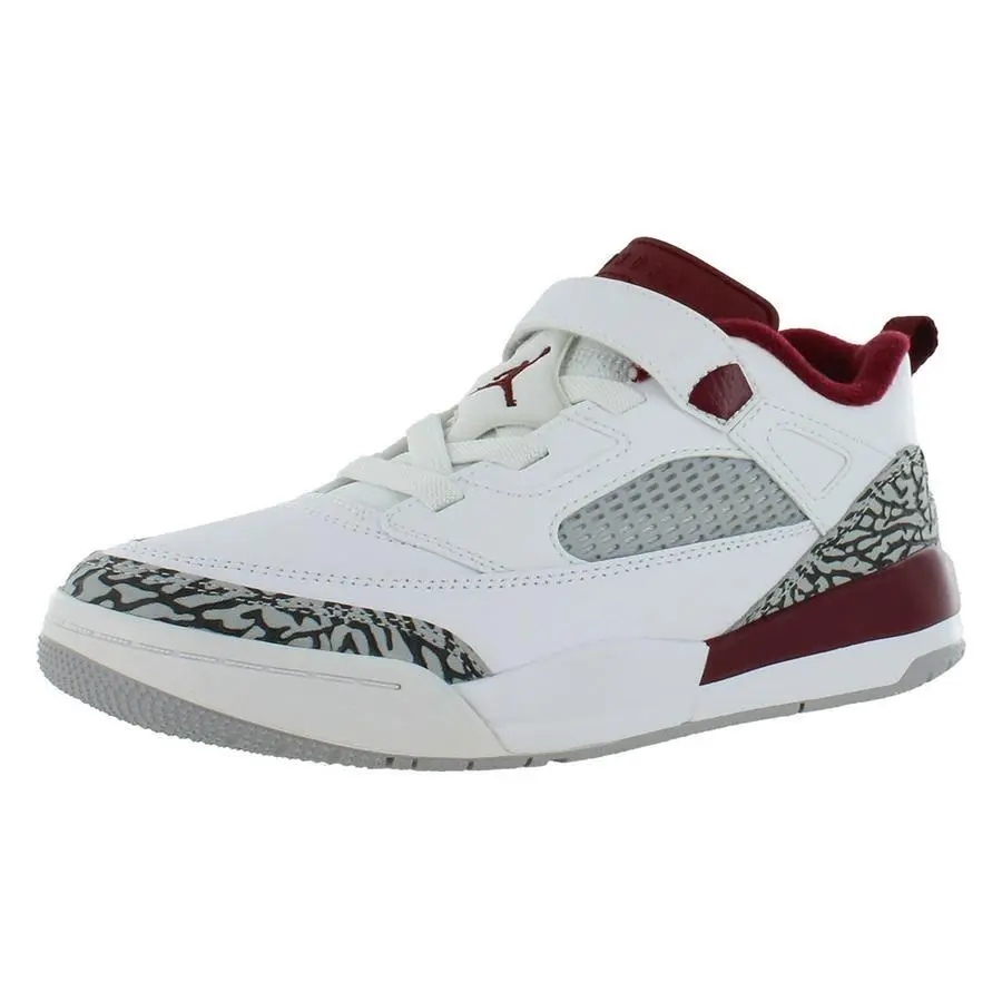 Nike Jordan Spizike Low PS Boys Shoes Size 2.5 Color: White/team Red/wolf Grey