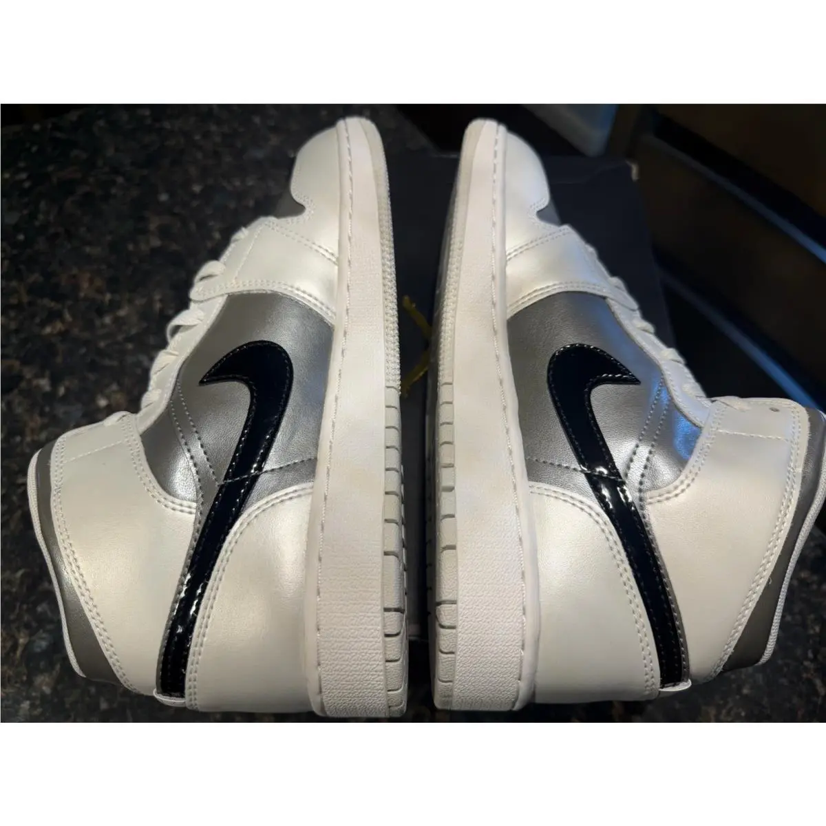 Nike shoes - Jordan 1 Mid - Mid - HV4400-014 - Photon Dust / Blue Chill 10