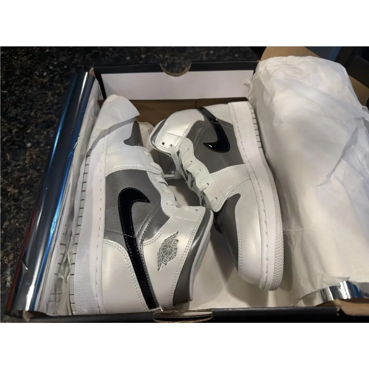 Nike shoes - Jordan 1 Mid - Mid - HV4400-014 - Photon Dust / Blue Chill 12