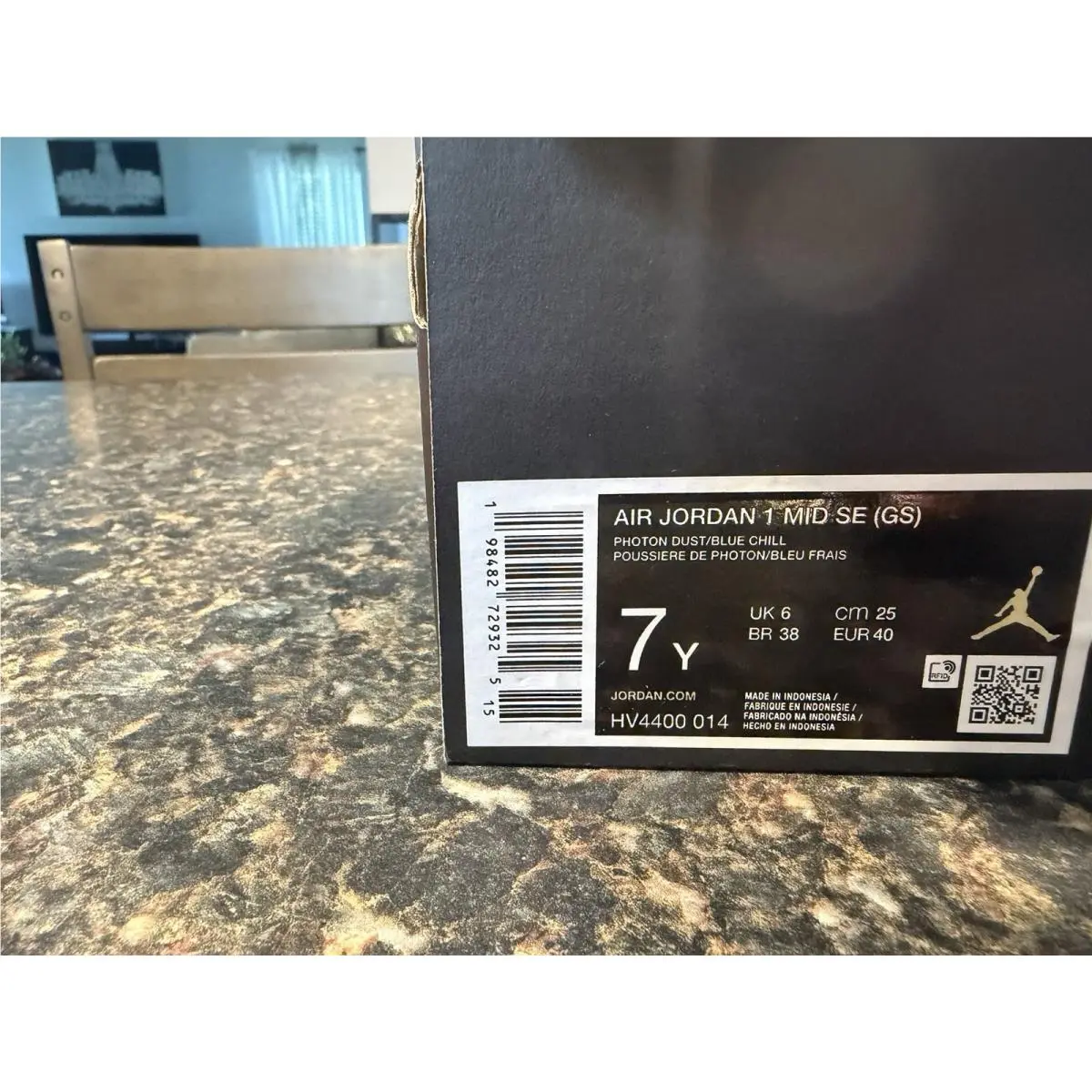 Nike shoes - Jordan 1 Mid - Mid - HV4400-014 - Photon Dust / Blue Chill 13