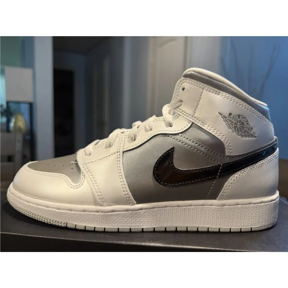 Nike shoes - Jordan 1 Mid - Mid - HV4400-014 - Photon Dust / Blue Chill 2