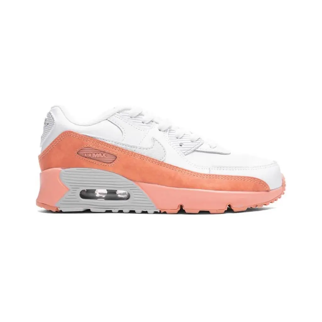 Little Kid`s Nike Air Max 90 Ltr SE Wht/aura-lt Madder Root DM0957 100 - 11.5