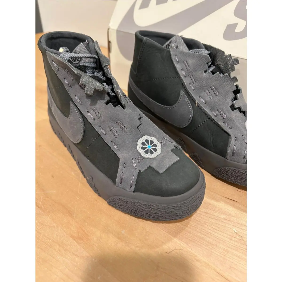 Nike shoes - Nike Blazer SB - Blazer - FQ0792-001 - Gray, Manufacturer: Anthracite/Dark Smoke Grey 9