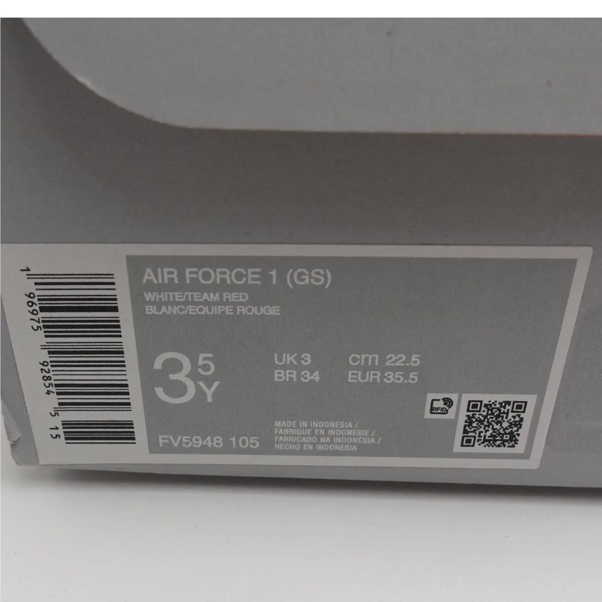 Nike shoes - Nike Air Force 1 (GS) - White 7