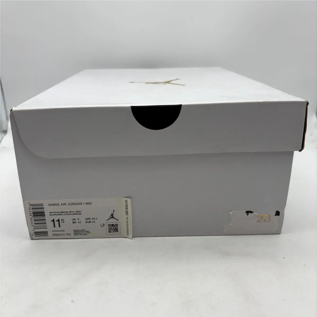 Nike shoes - Nike Air Jordan 1 Mid - BQ6472105 - White Wolf Gray (UPC: 195238846237) 6