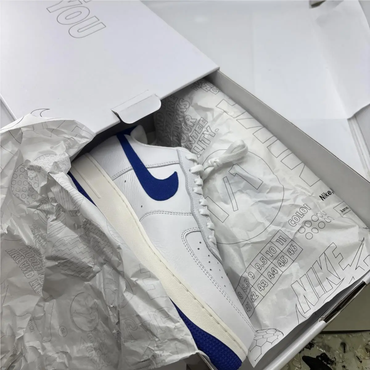 Nike shoes - Nike Air Force 1 - Air Force - DV3892-400 - White, Blue 11