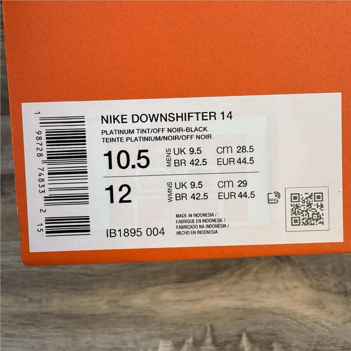 Nike shoes - Nike Downshifter 14 - Downshifter - Platinum Tint/Black/White/Off Noir 8