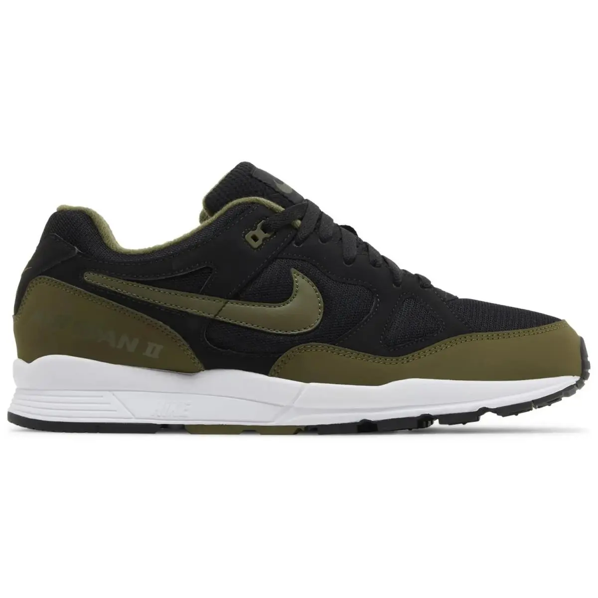 Size 9 - Mens Nike Air Span 2 Shoes Black Olive Canvas Sneakers