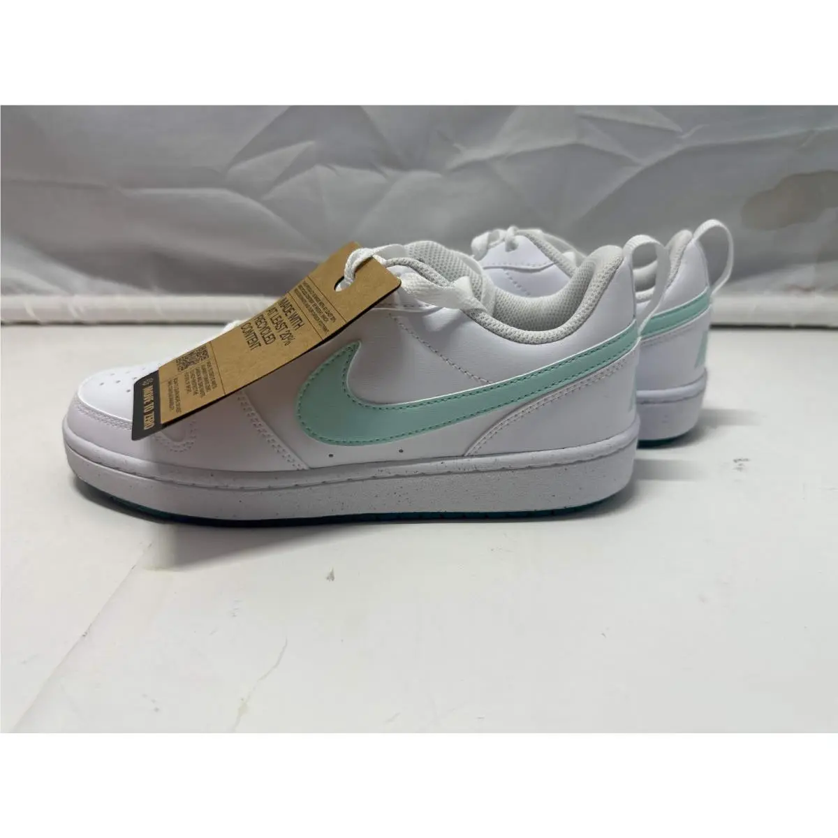 Nike shoes - Nike Court Borough Low Recraft GS - DV5456-102 - White, Jade Ice, Geode Teal (UPC: 196608431022) 3
