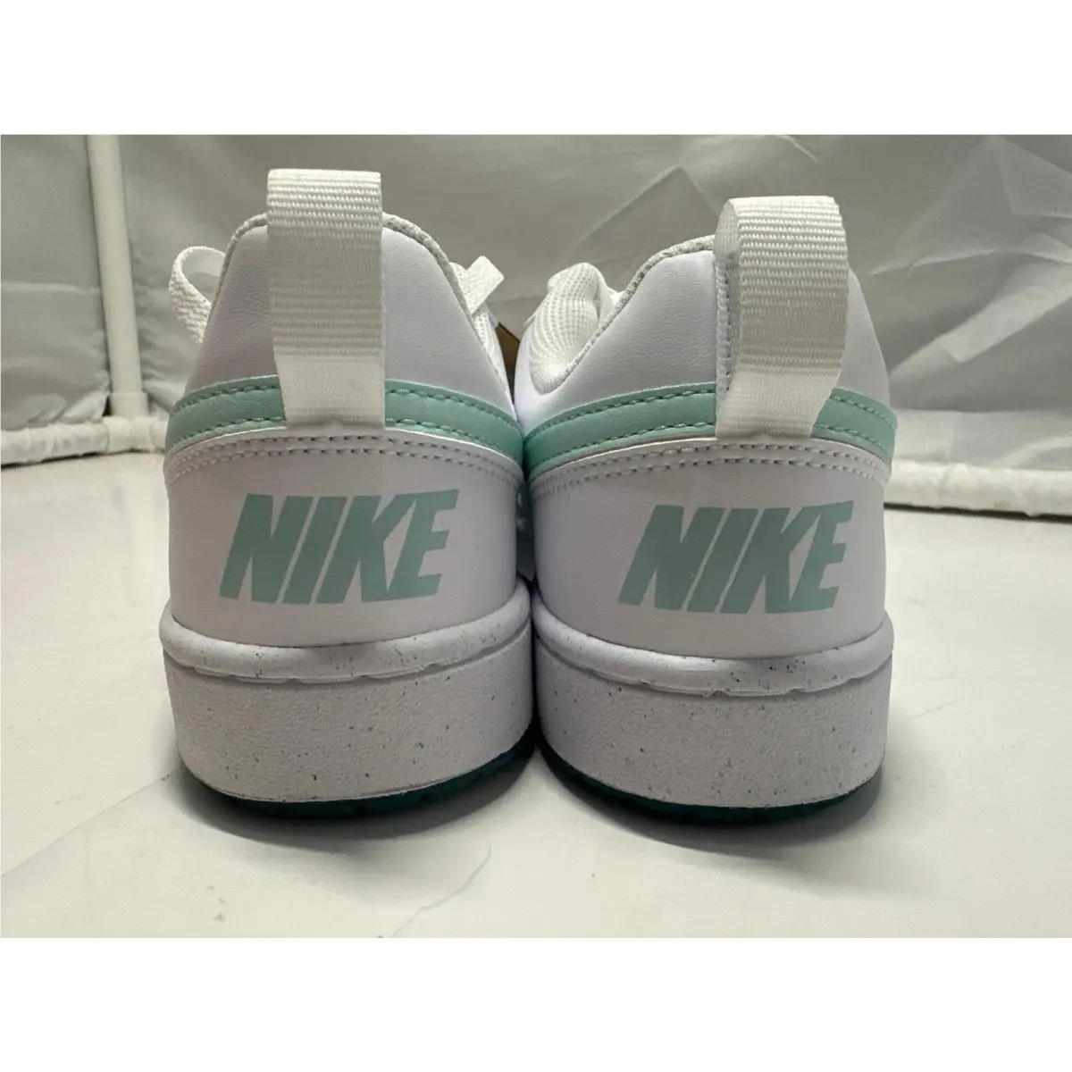 Nike shoes - Nike Court Borough Low Recraft GS - DV5456-102 - White, Jade Ice, Geode Teal (UPC: 196608431022) 5