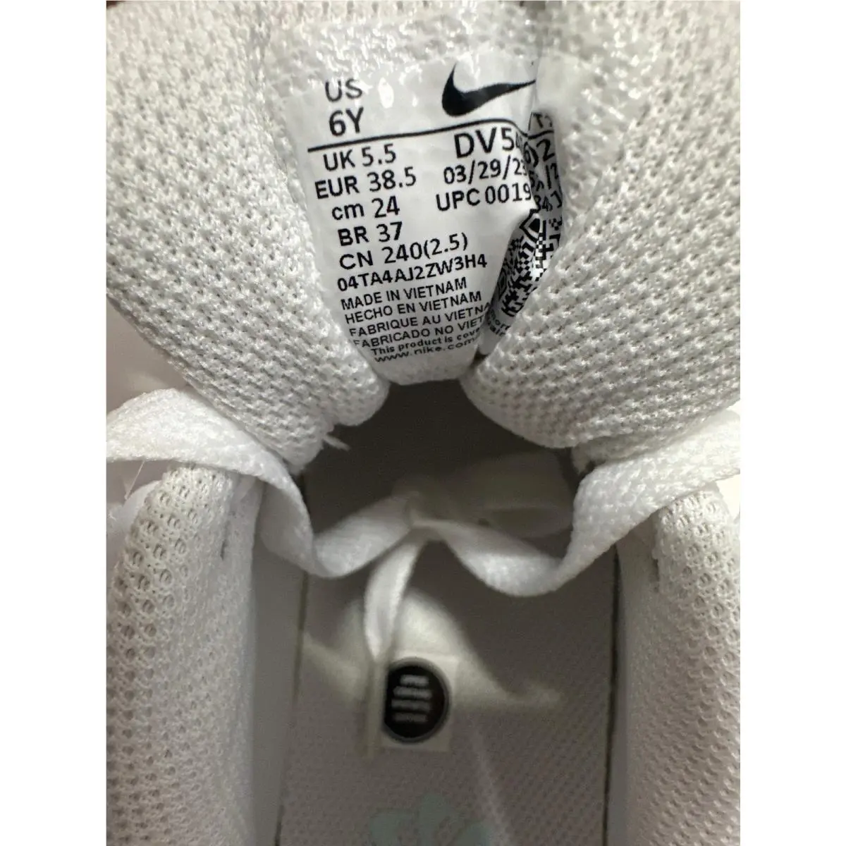 Nike shoes - Nike Court Borough Low Recraft GS - DV5456-102 - White, Jade Ice, Geode Teal (UPC: 196608431022) 6
