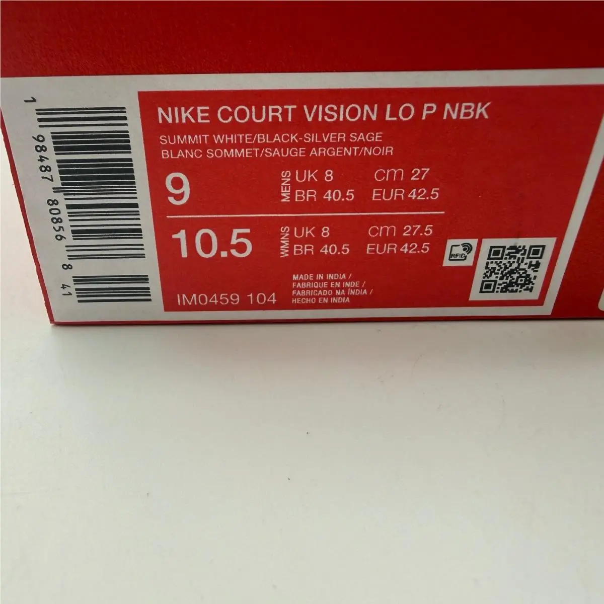 Nike shoes - Nike Court Vision Low P NBK - White 5