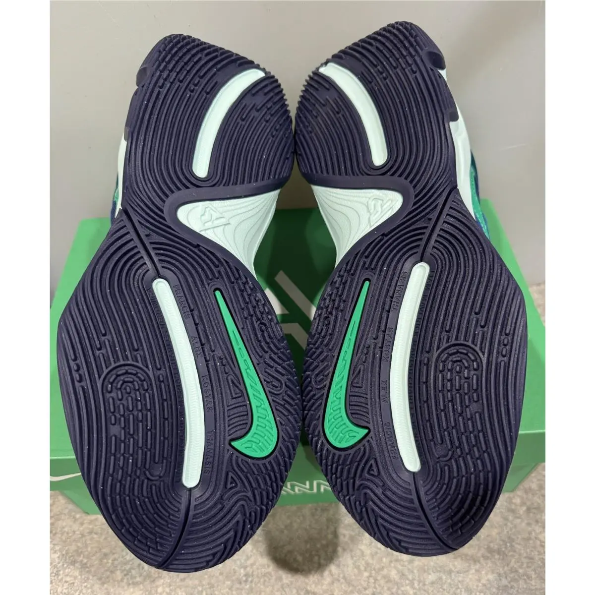 Nike shoes - TEAL/GREEN/PURPLE 4