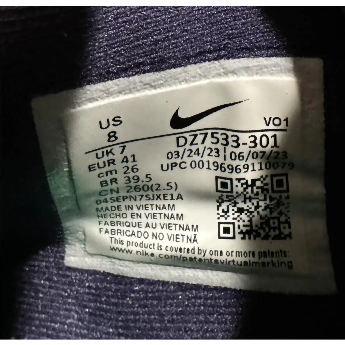 Nike shoes - TEAL/GREEN/PURPLE 5