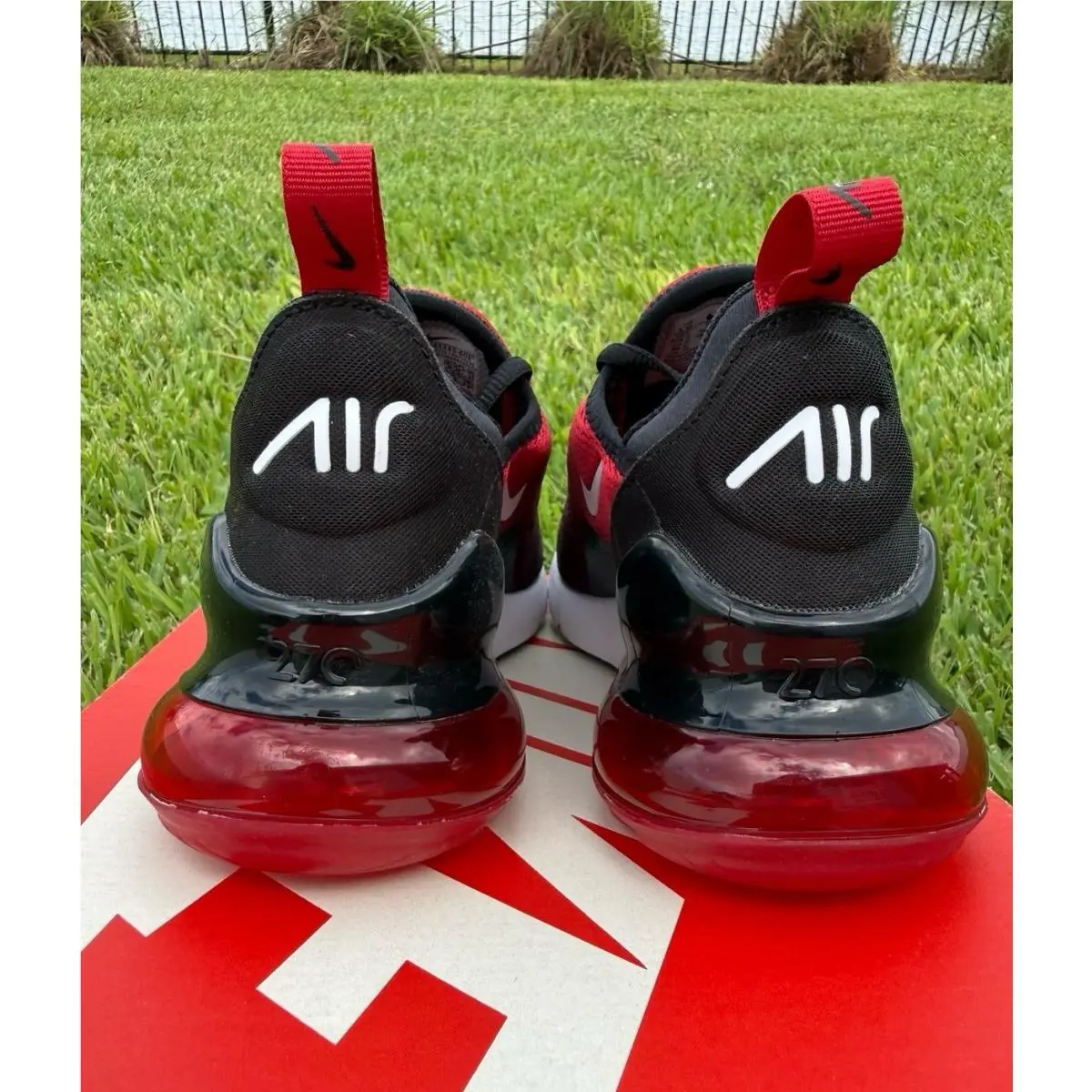 Nike shoes - Nike Air Max 270 - Air Max - red / black 4