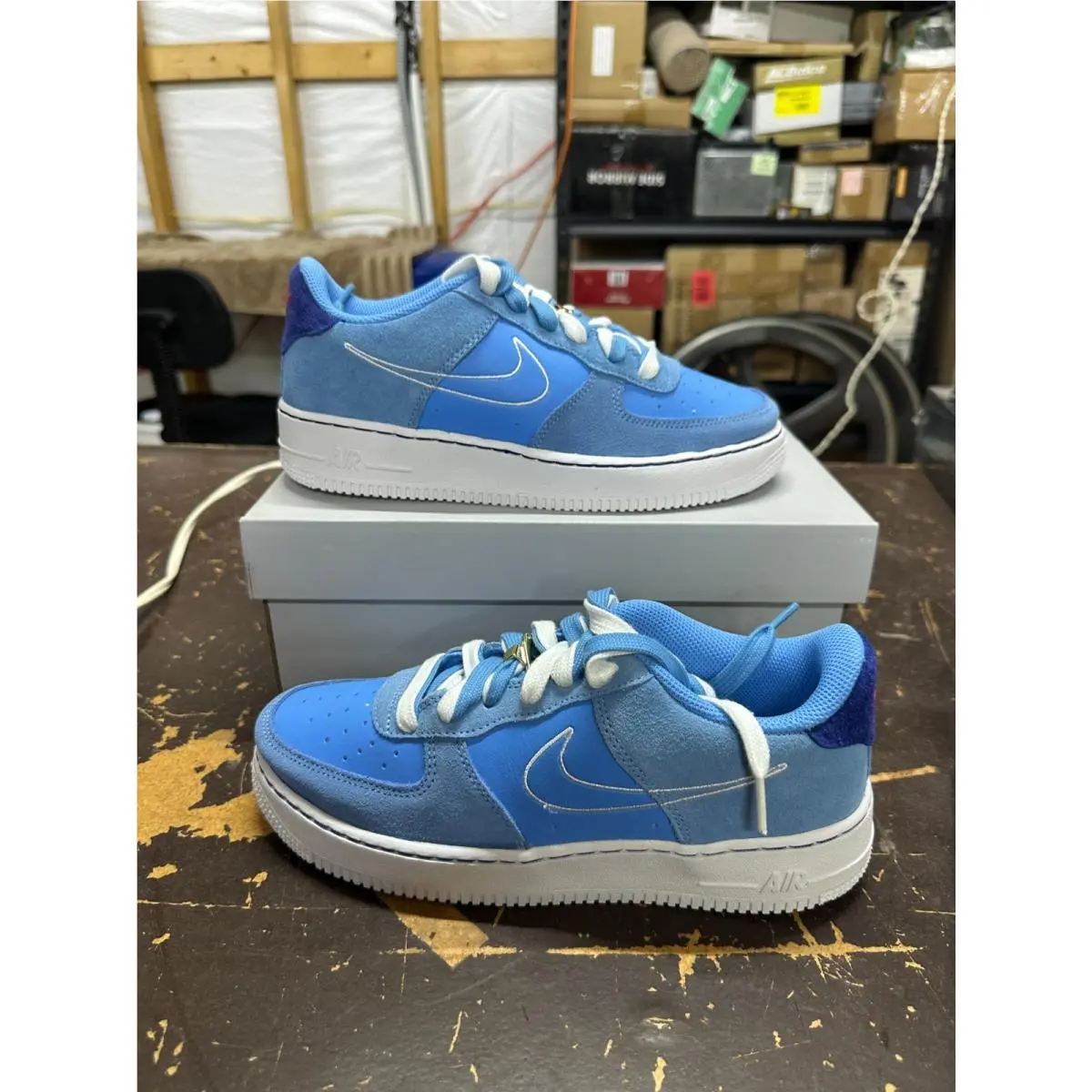 Nike shoes - Nike Air Force 1 `07 LV8 - DB1561-400 - Blue 4