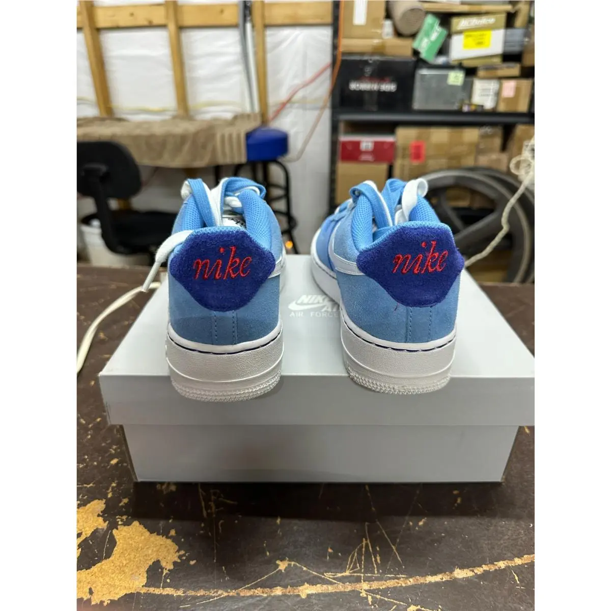 Nike shoes - Nike Air Force 1 `07 LV8 - DB1561-400 - Blue 5