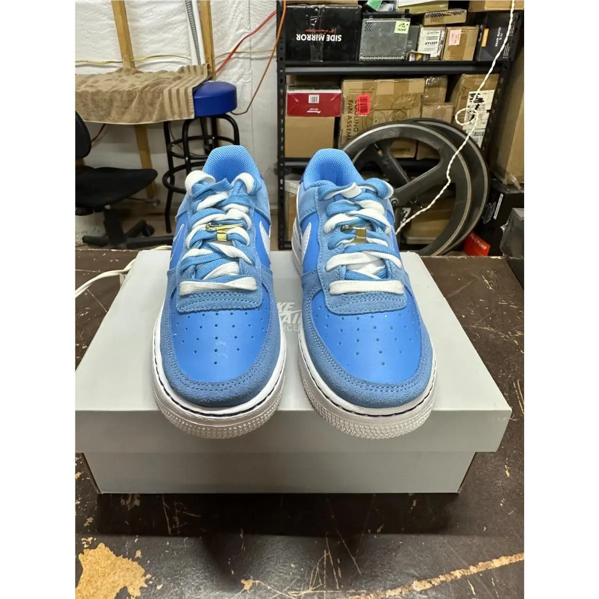 Nike shoes - Nike Air Force 1 `07 LV8 - DB1561-400 - Blue 6