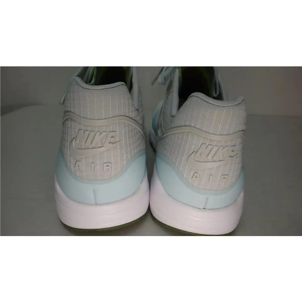 Nike shoes - Air Max 1 Ultra 2.0 SI - 881103-101 - White Light Blue Volt Green 4