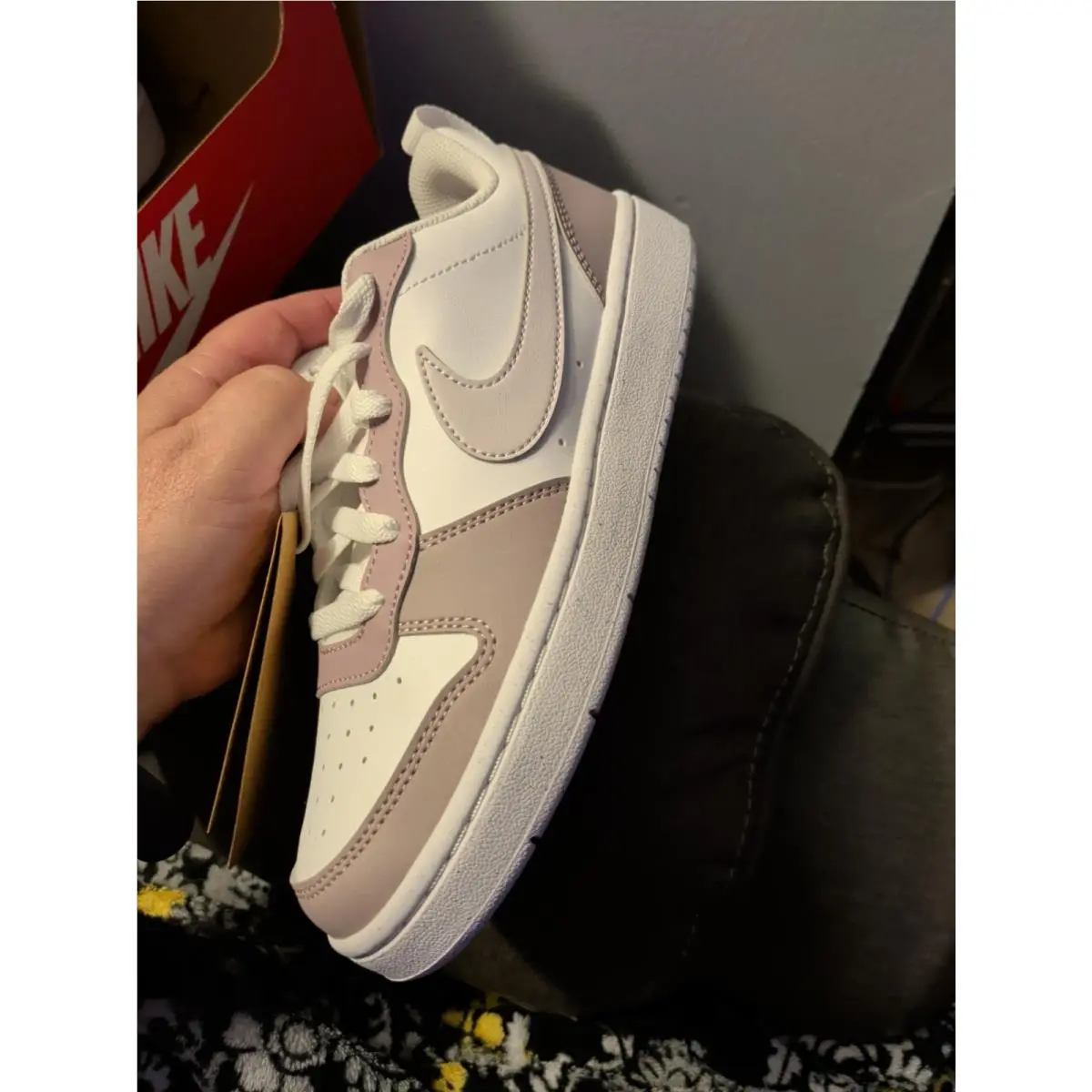 Nike shoes - Nike Court Borough Low Recraft (GS) - White, Vintage Green 10