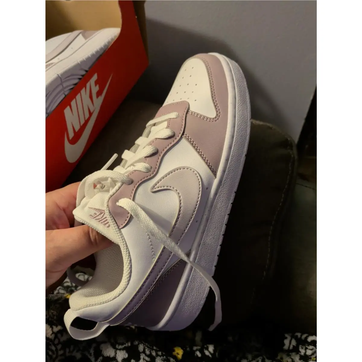 Nike shoes - Nike Court Borough Low Recraft (GS) - White, Vintage Green 4