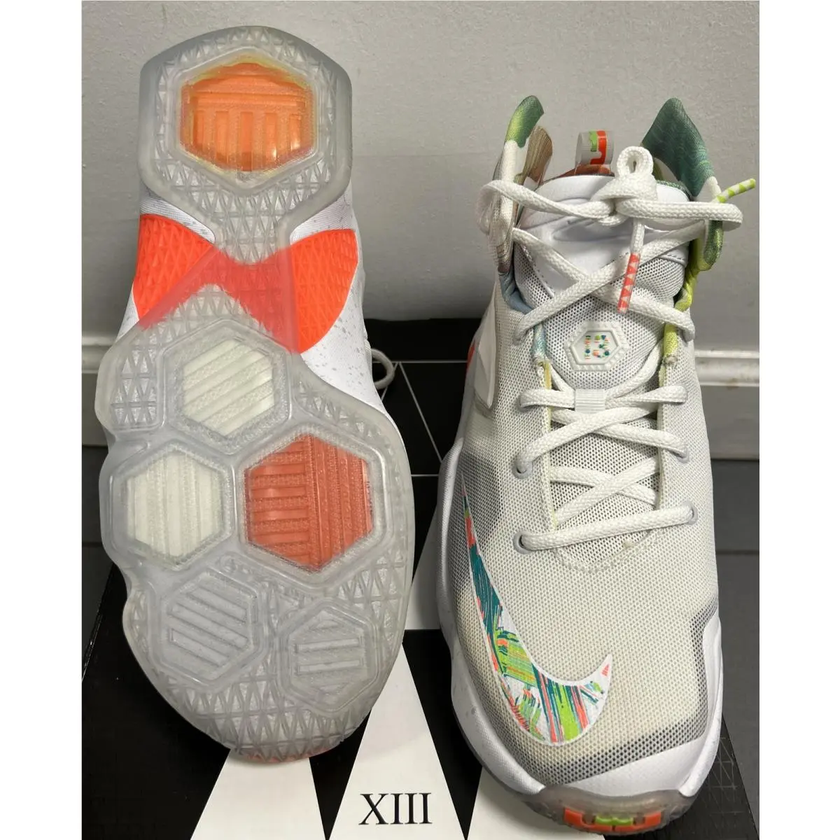 Nike shoes - Nike Lebron XIII GS Easter - White (UPC: 0886066993117) 3