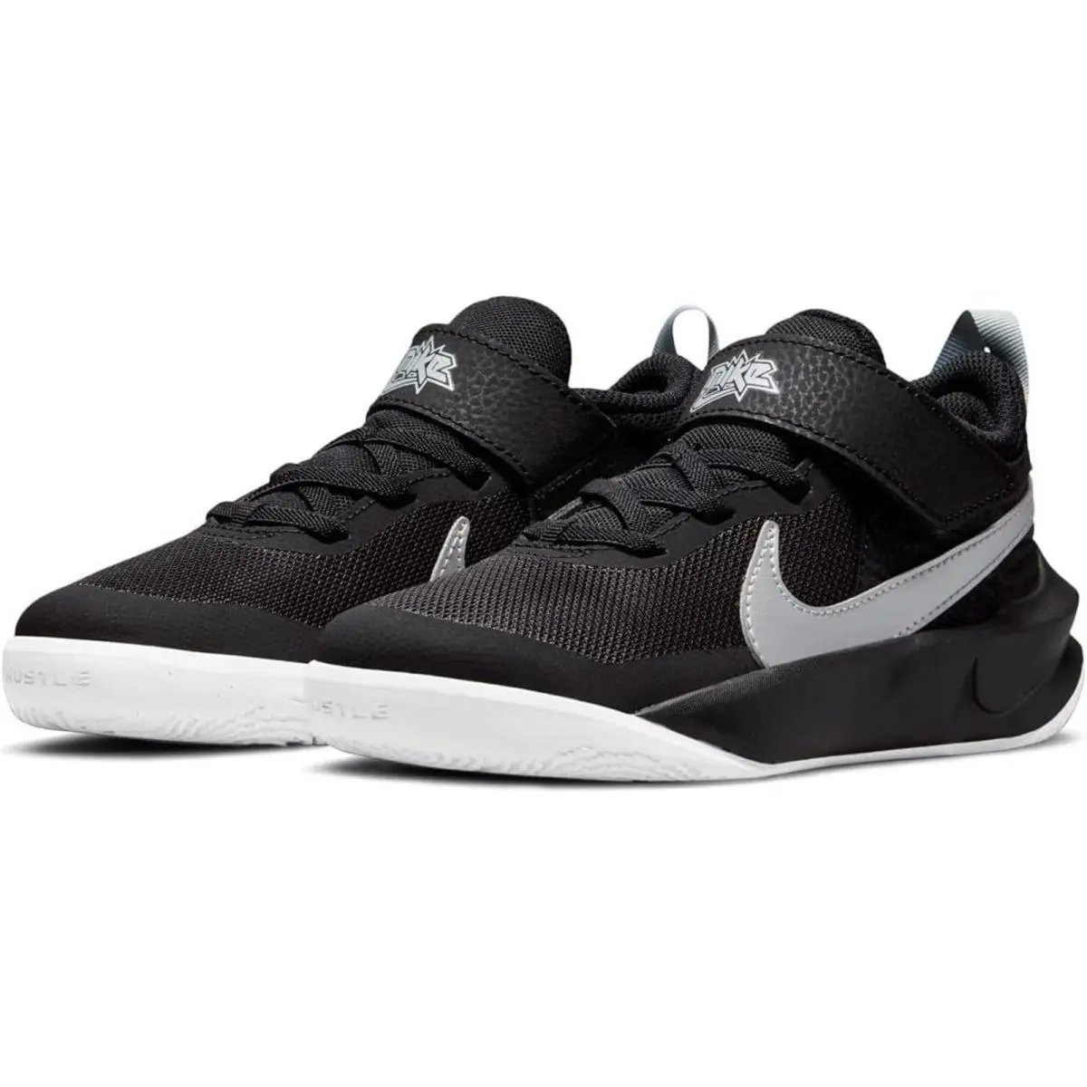 Nike Unisex Kid Team Hustle D 10 Black/metallic Silver/volt/white-sz 12C - Black