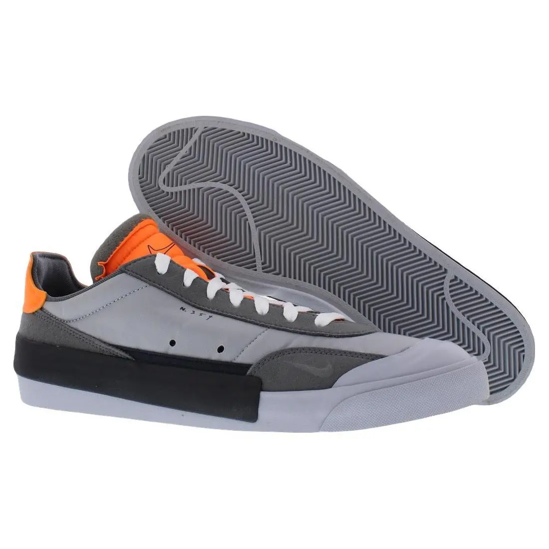 Nike Drop Type Unisex Shoes Size 9 Color: Wolf Grey/black/total Orange