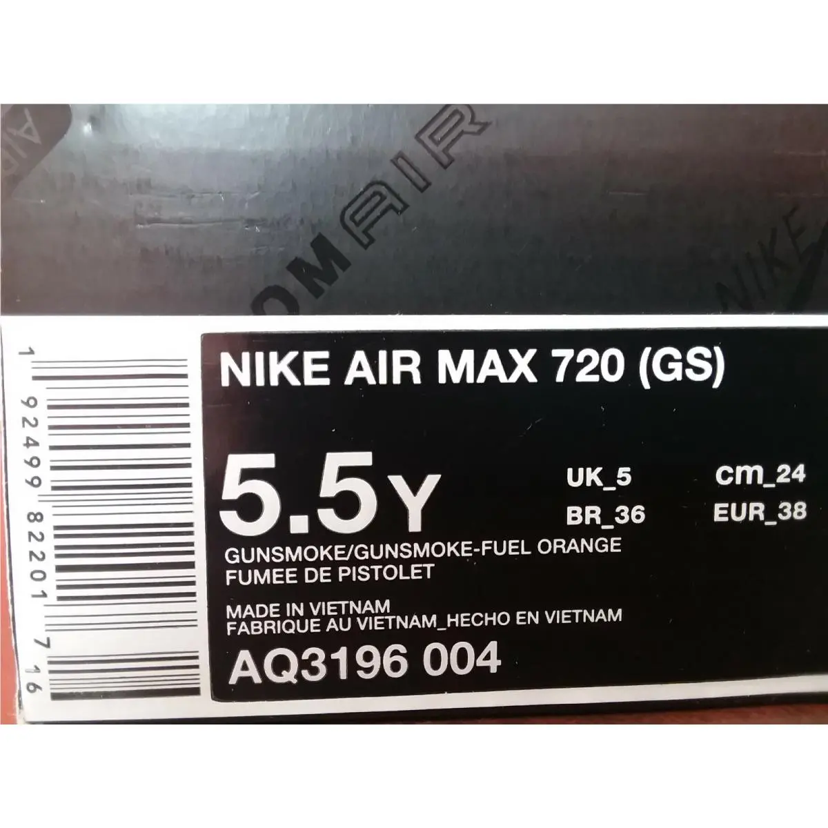 Nike shoes - Nike Air Max 720 - Air Max - Gray / Orange 4