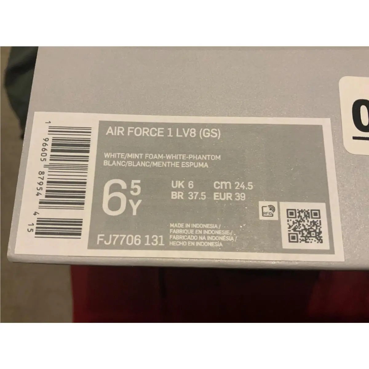 Nike shoes - Nike Air Force 1 LV8 GS - FJ7706-131 - White 7