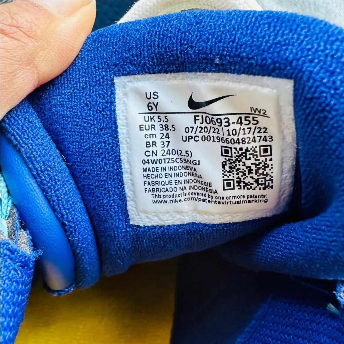 Nike shoes - Nike Air More Uptempo GS - Blue (UPC: 196604824743) 9
