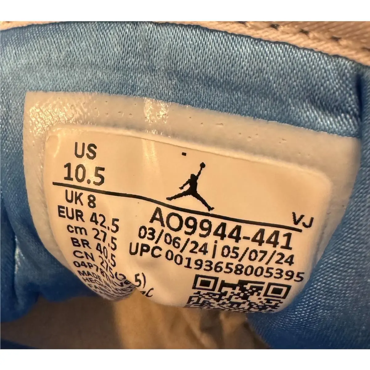 Nike shoes - Nike Air Jordan 1 - Air - Blue 6