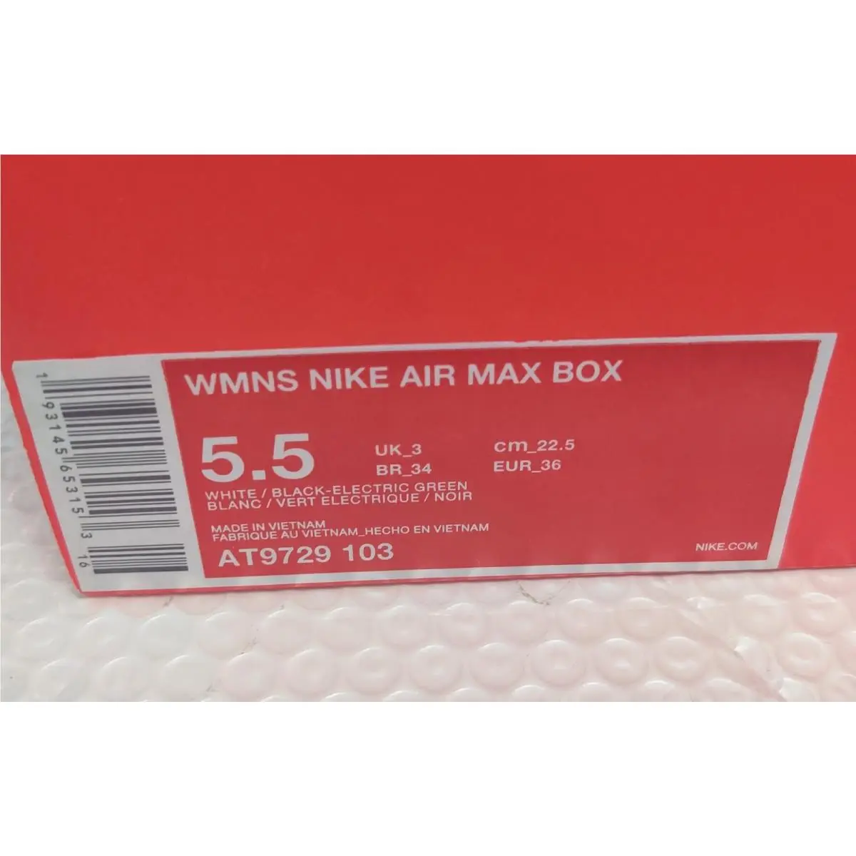 Nike shoes - Nike Air Max - Air Max - AT9729-103 - white black green 2