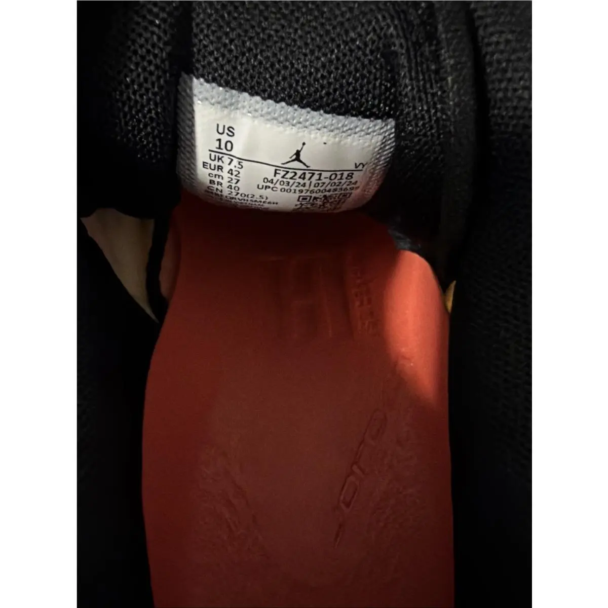Nike shoes - Jordan Heir - Heir - FZ2471-018 - Black, White & Crimson (UPC: 197600511576) 1