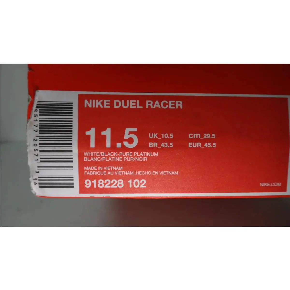 Nike shoes - Nike Duel Racer - Duel Racer - 918228-102 - White 1